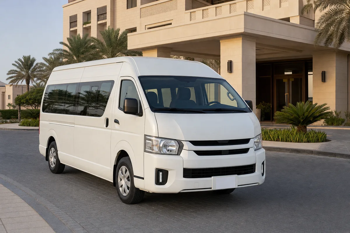 Executive passenger van for small group transfers in Doha