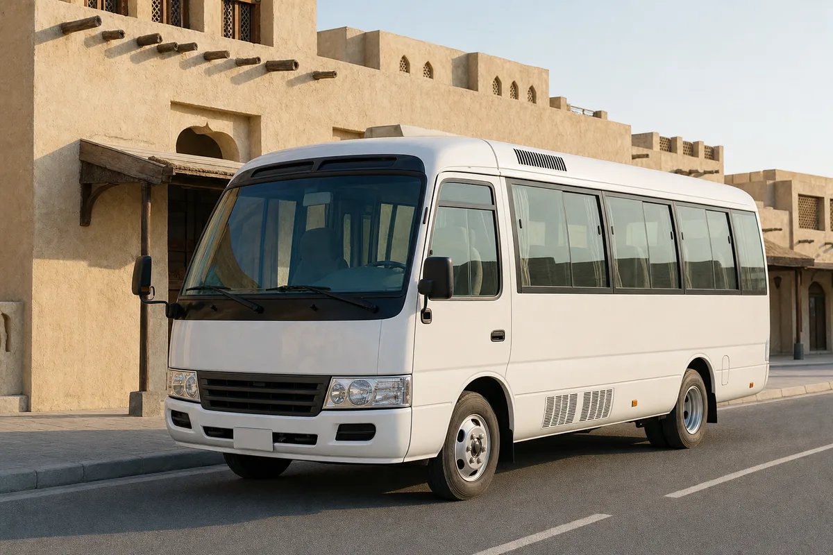 Coaster-type minibus for medium groups in Doha